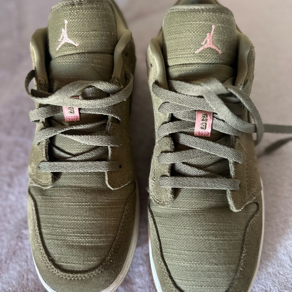 Air Jordan Olive Green Sneakers